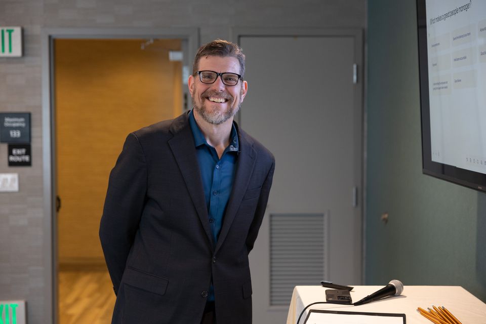 Man standing smiling