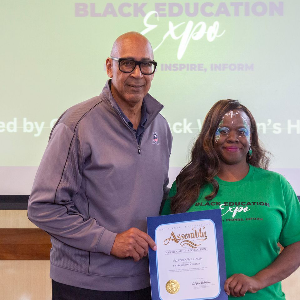 2024 black education expo assemblymember chris holden and victoria williams