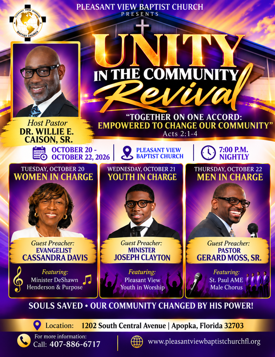 Unity in the community revival  together on one accord. empowered to change our community (2)