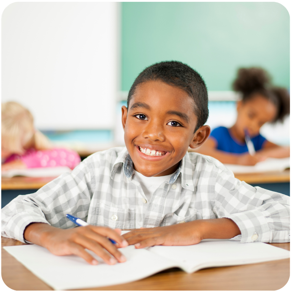 Elementary school age male student 10 years