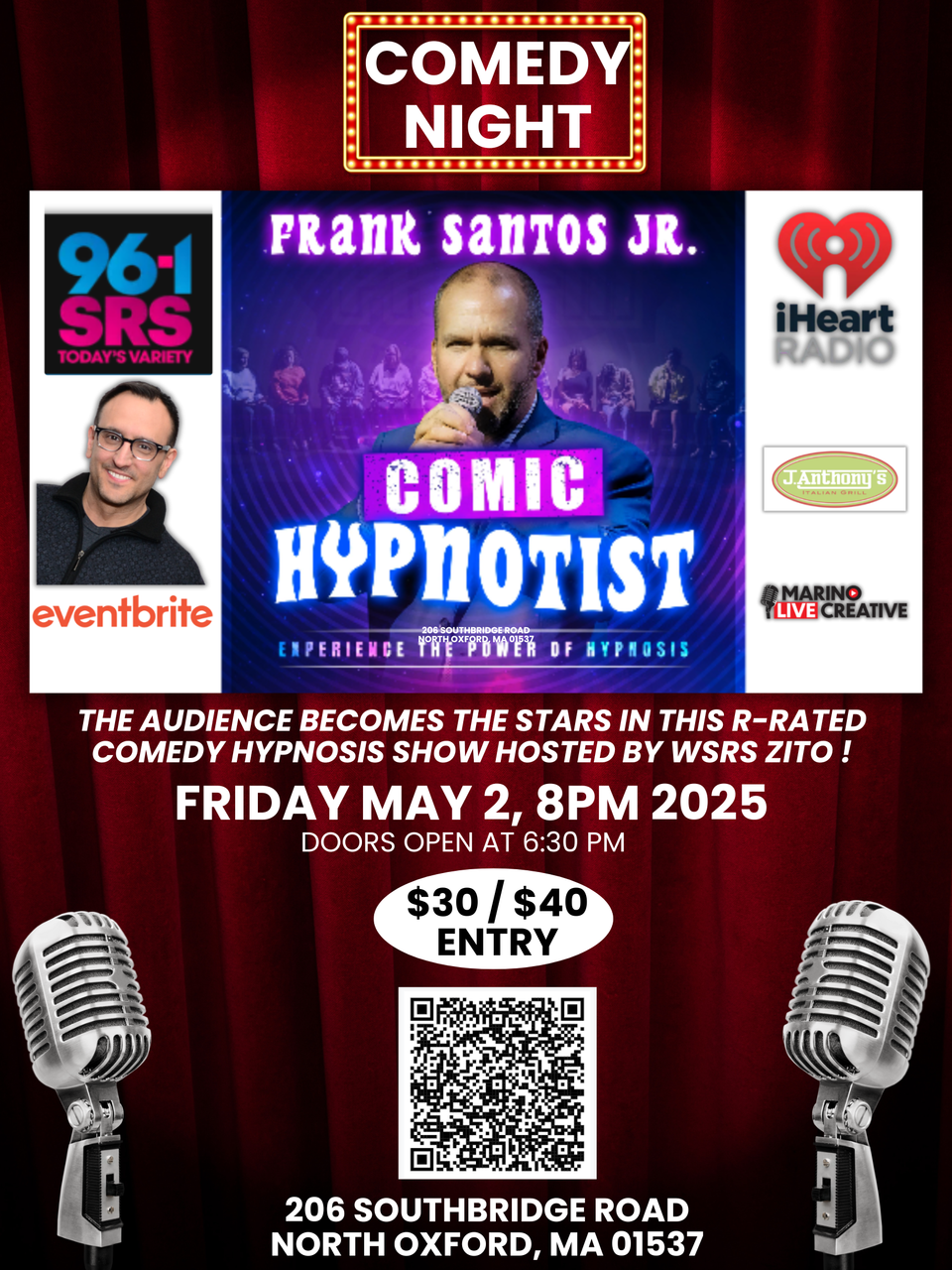 Artwork for may 2 comedy show