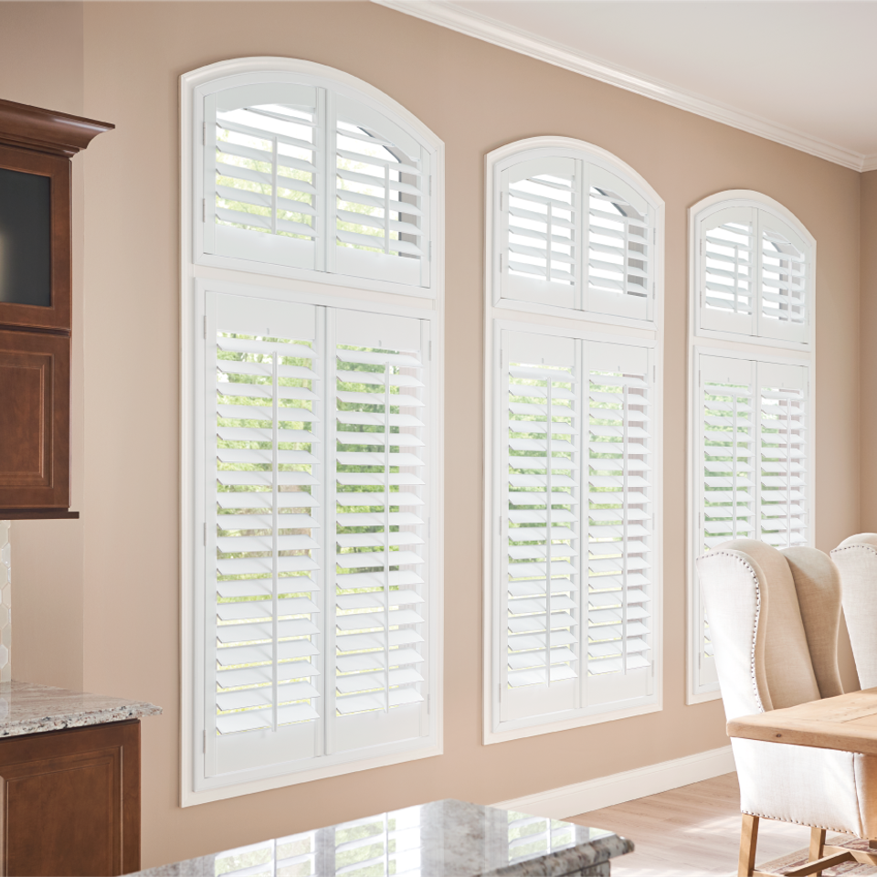 White shutters for your kitchen in Meridian