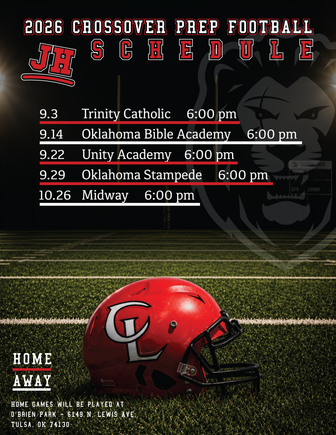 Jv football schedule poster