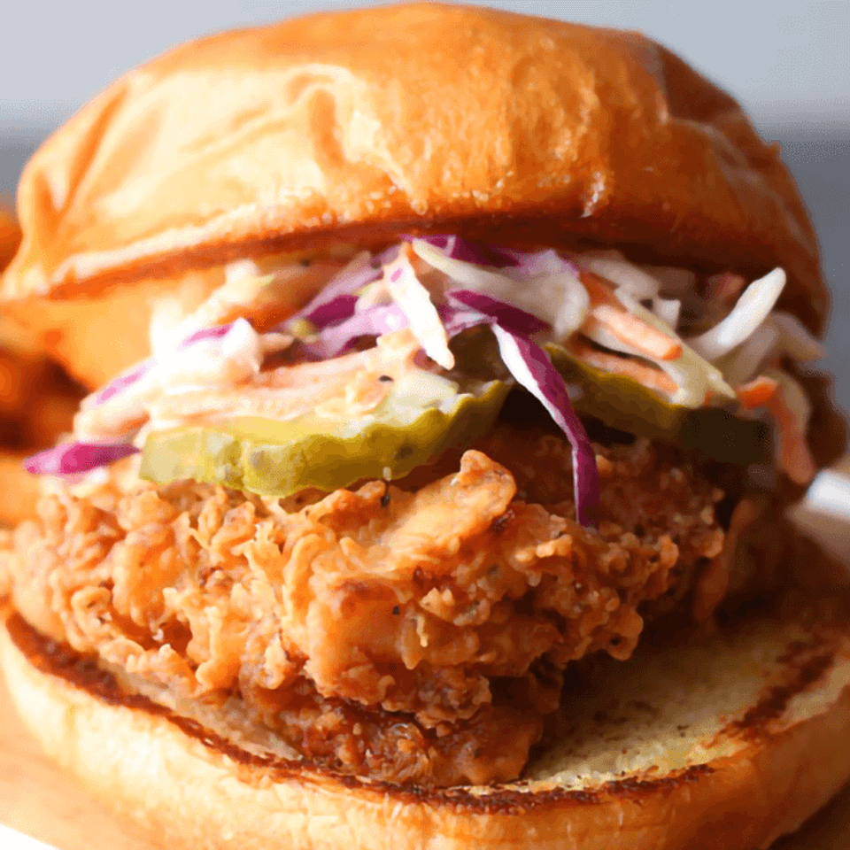 Burger bah crispy chicken menu