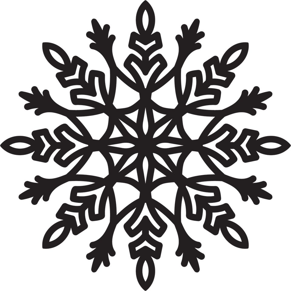 Seasons   winter winter snowflakes blk 03