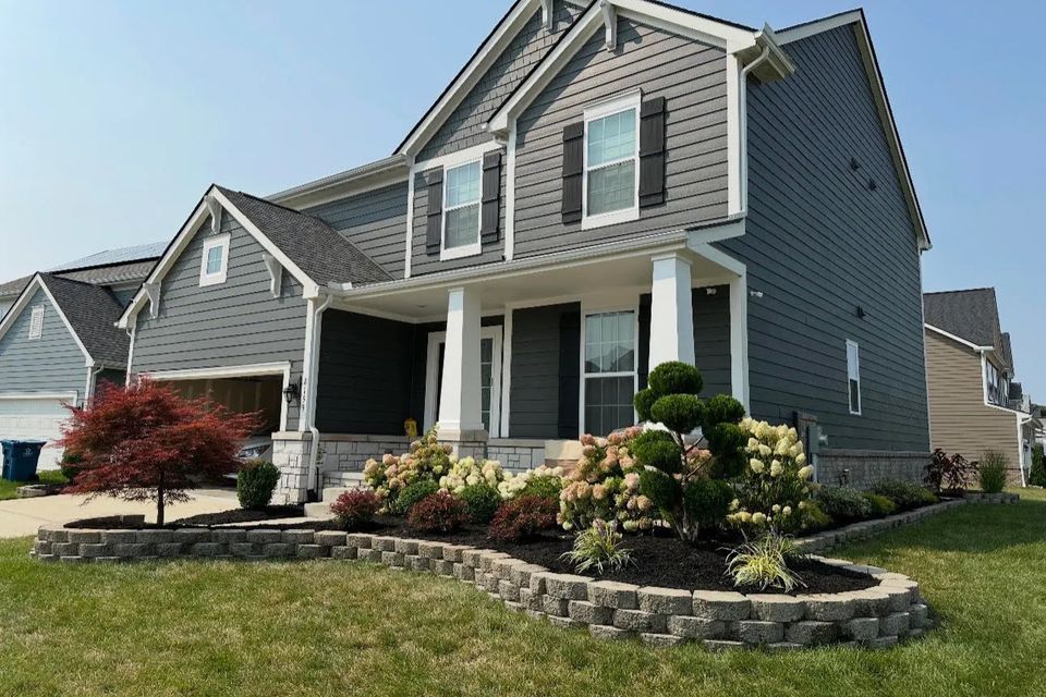 Custom landscape design job done by Vic's Landscaping of Michigan