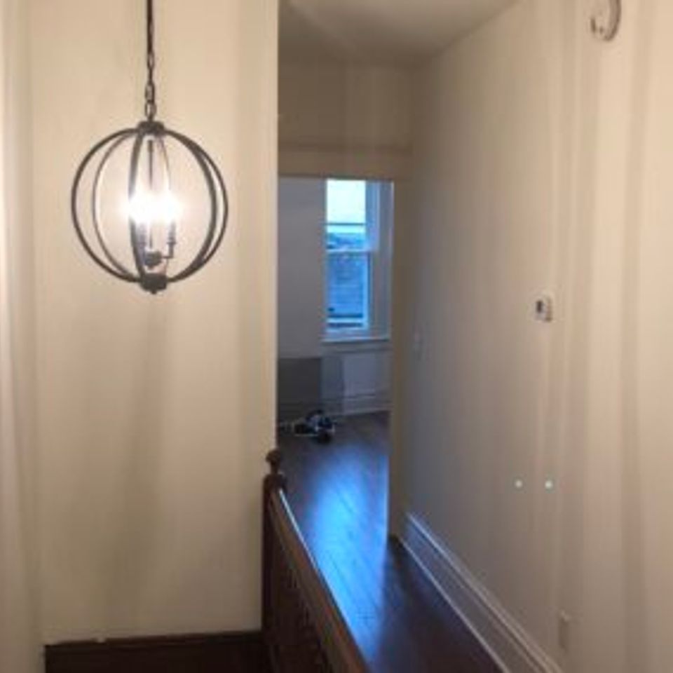 Easton residence remodeled stair and third floor hallway 400x284
