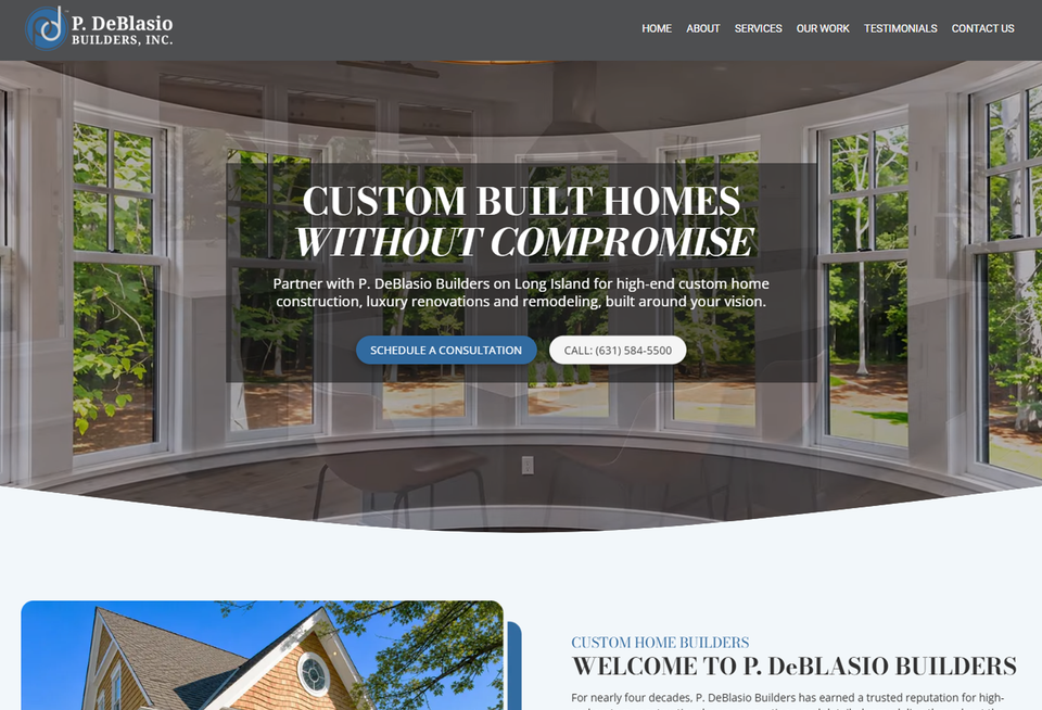 Pdeblasio builders website