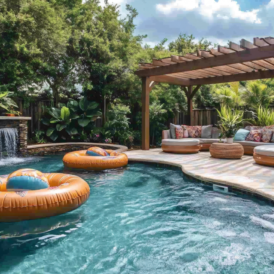 Luxe outdoor living cincinnati pools pergolas 08