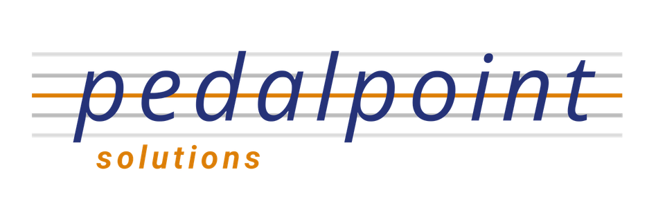 Pedal point logo orange dark full