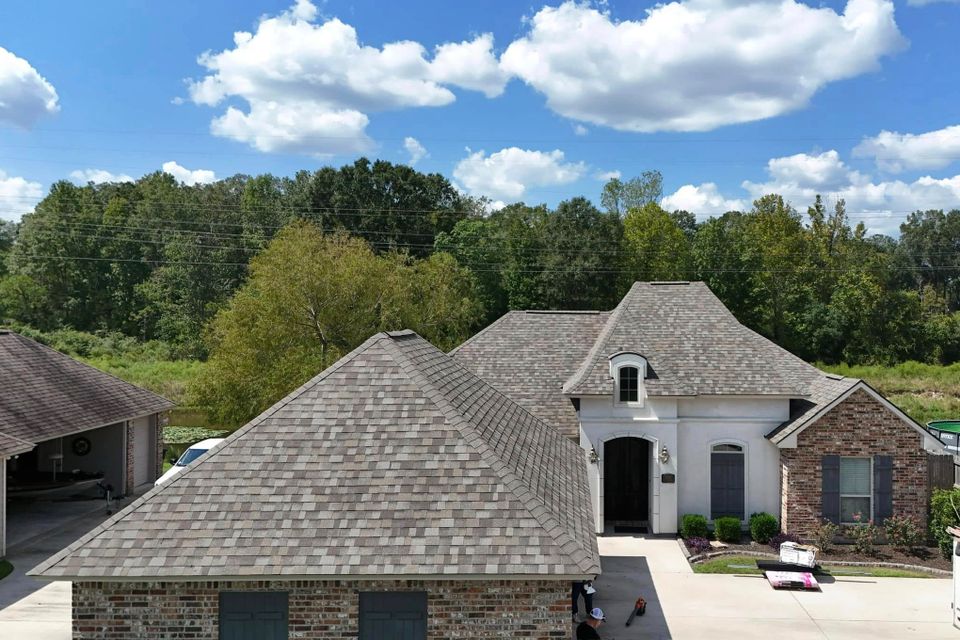 Residential roof replacement on a home in Ponchatoula