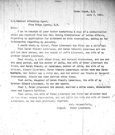 Statement of peter livermont 1