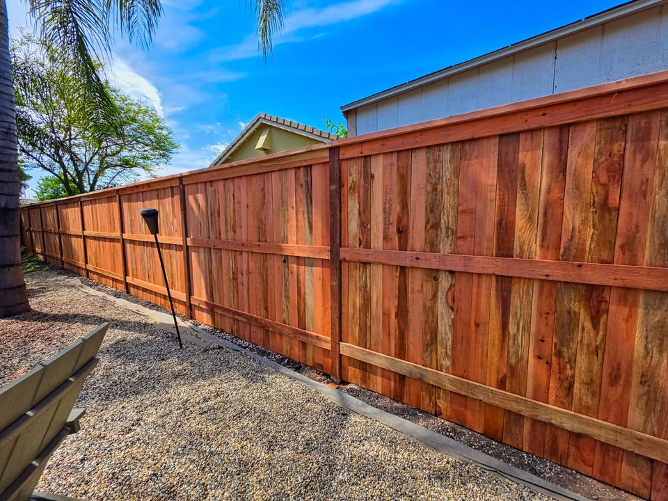 Redwood fence Natomas 
