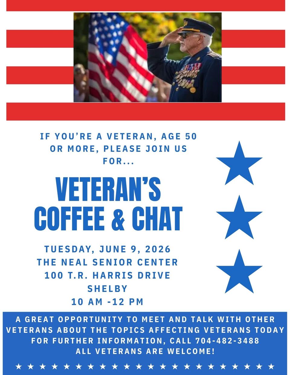 Poster vet's coffee   chat for june 2026