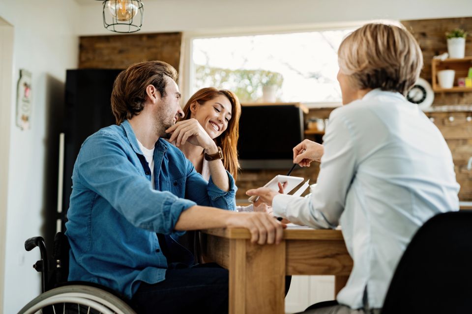 An image representing compassionate support and web design for in-home care providers.
