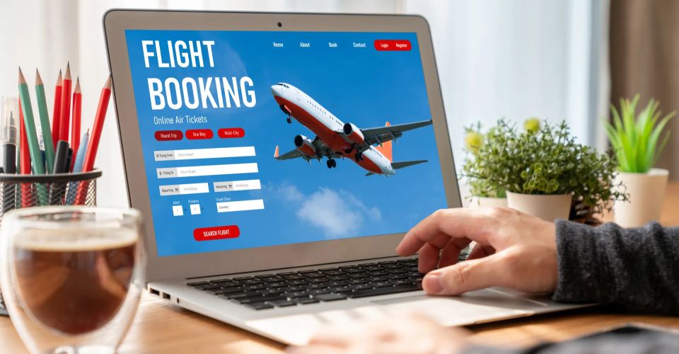 Booking flights online to save money