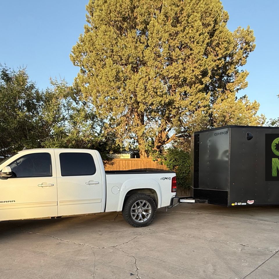Only mow truck and trailer
