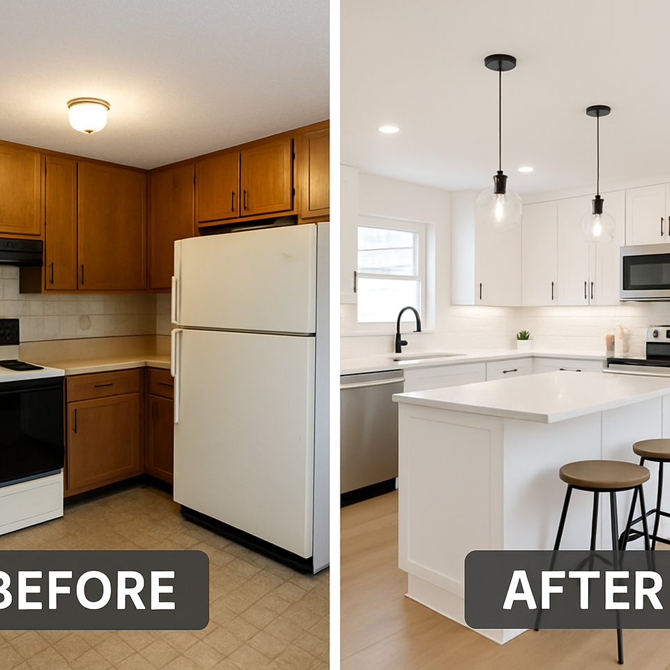 Before after kitchen ai