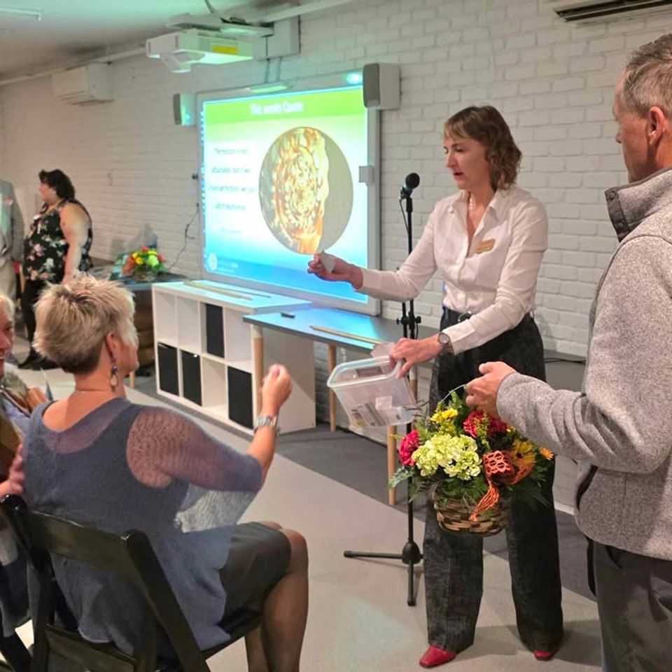 Flower raffle winner