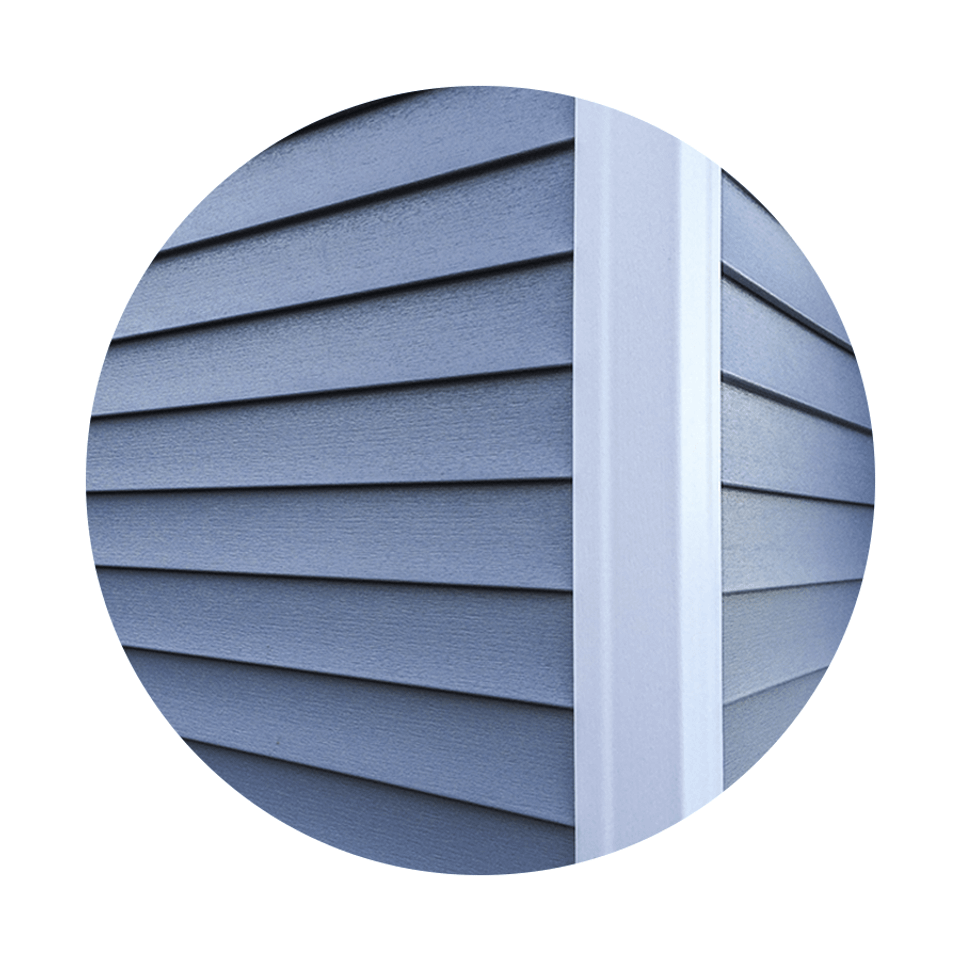 Image in circle siding