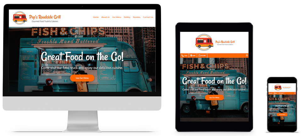 Food truck website design