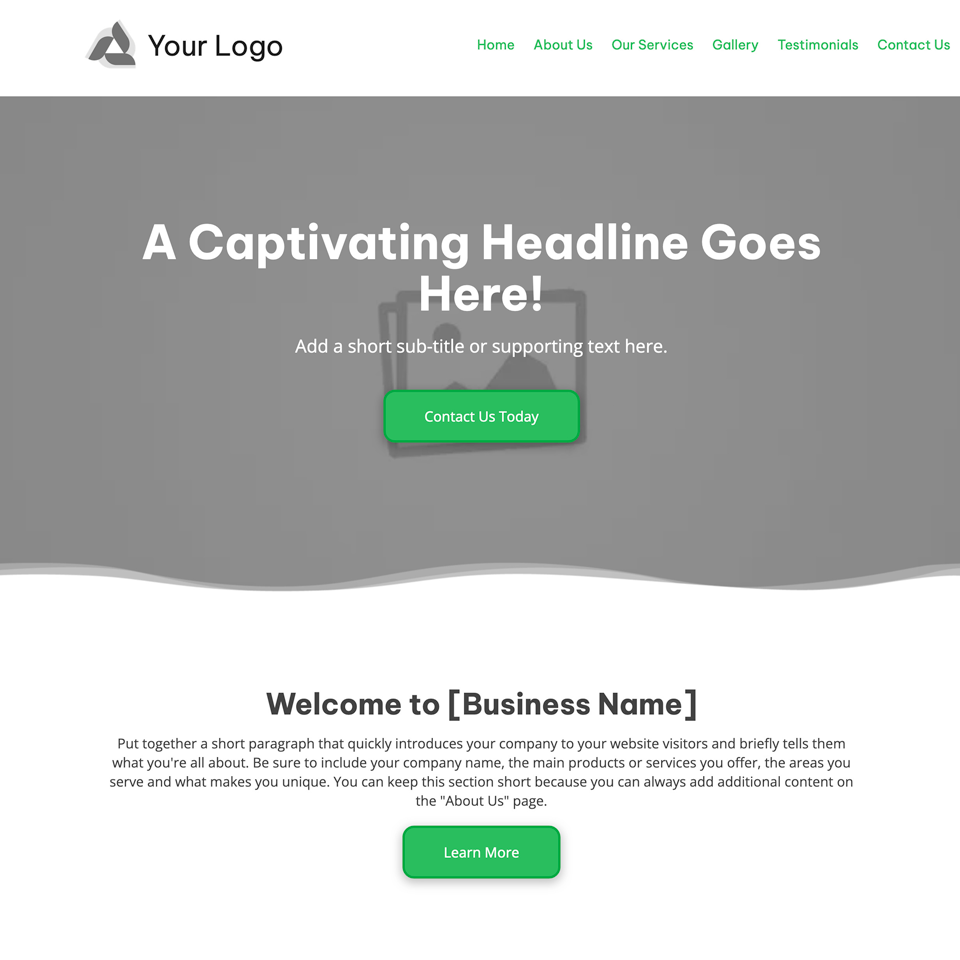 Blank canvas pulse website design theme
