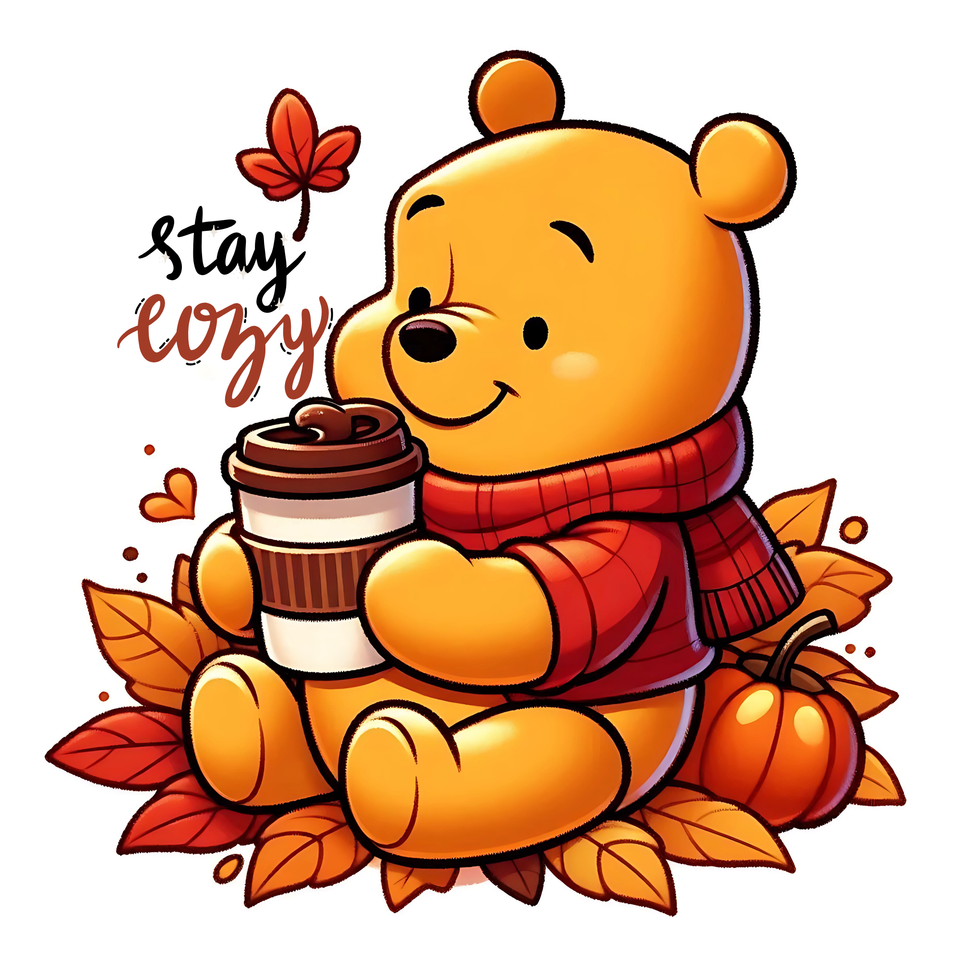 Seasons   fall pooh stay cozy 17 8