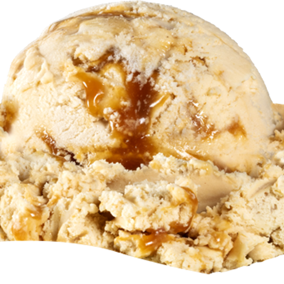 Peanut Butter Caramel Cookie Dough Ice Cream, Yoyos Ice Cream in Beaufort