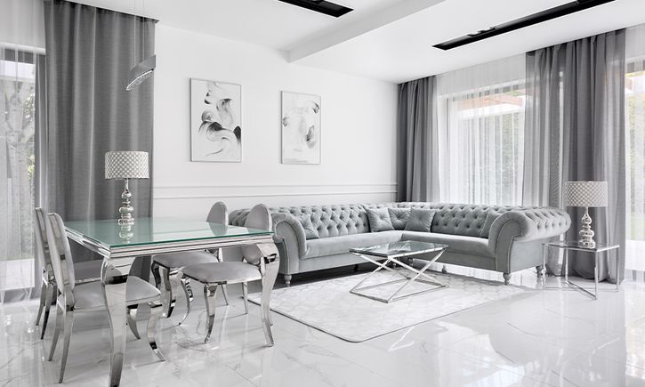 White marble flooring design ideas