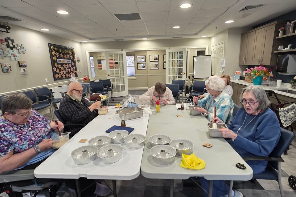 Nashoba park residents craft wreaths1