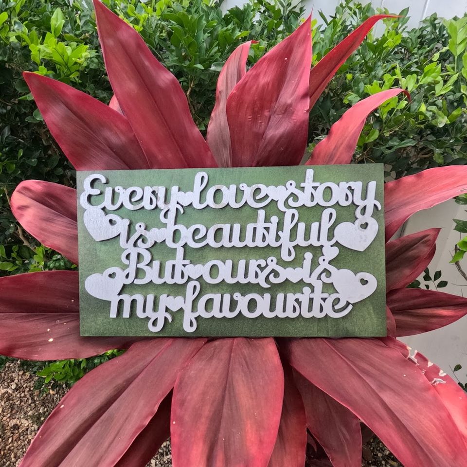 Wedding reception sign