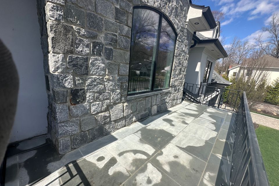 house with custom masonry work in Mt Laurel NJ