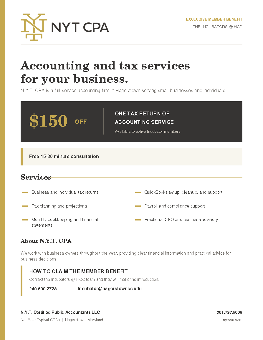 Hcc incubator member offer