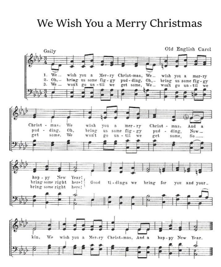 We wish you a merry christmas