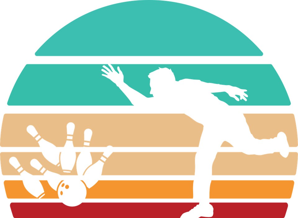 Bowling   retro sunset graphics 02