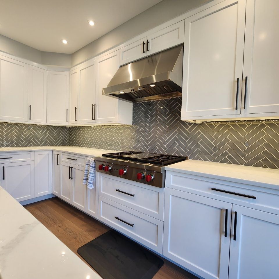 Tile backsplash in custom kitchen near Philadelphia, PA