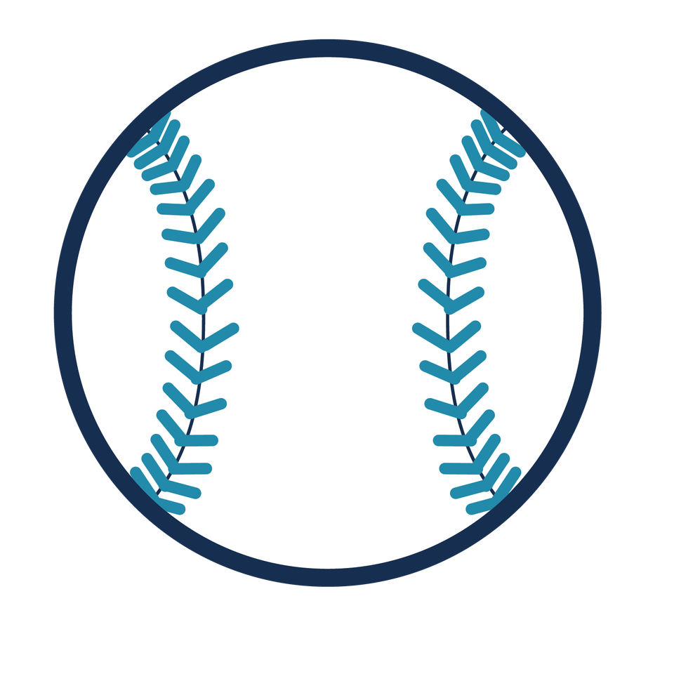 Sports   baseball rays color blank baseball