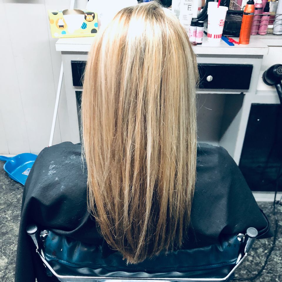 Blonde highlights hambre