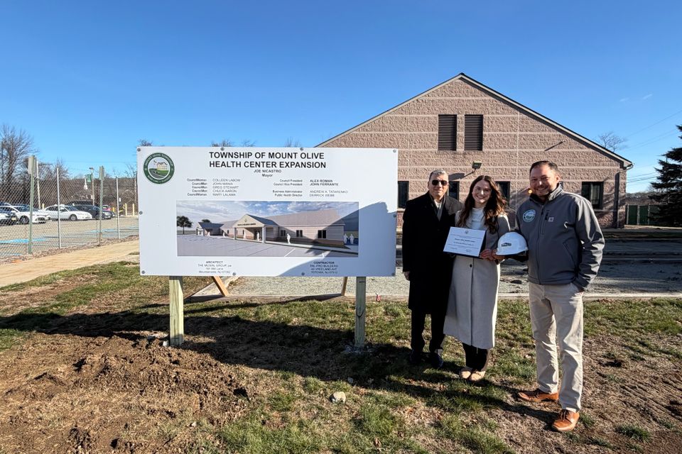 Mayor joe nicastro   michele zychowski field representative for congressman kean jr. and andrew tatarenko business administrator mount olive township 