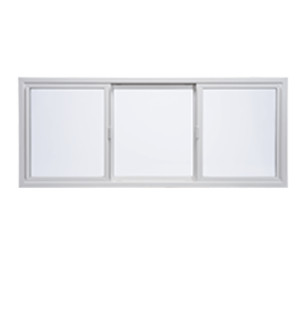 Double horizontal slider window