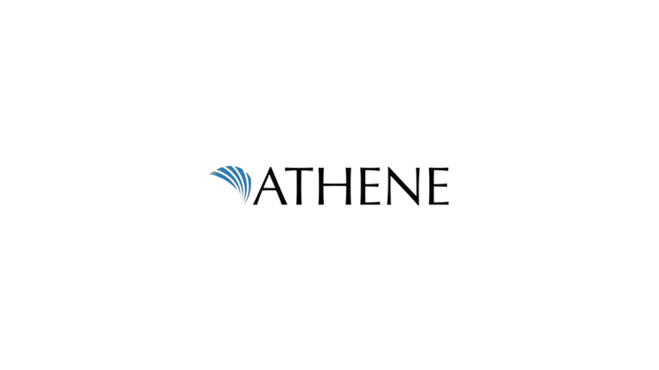Athene logo (full white board)