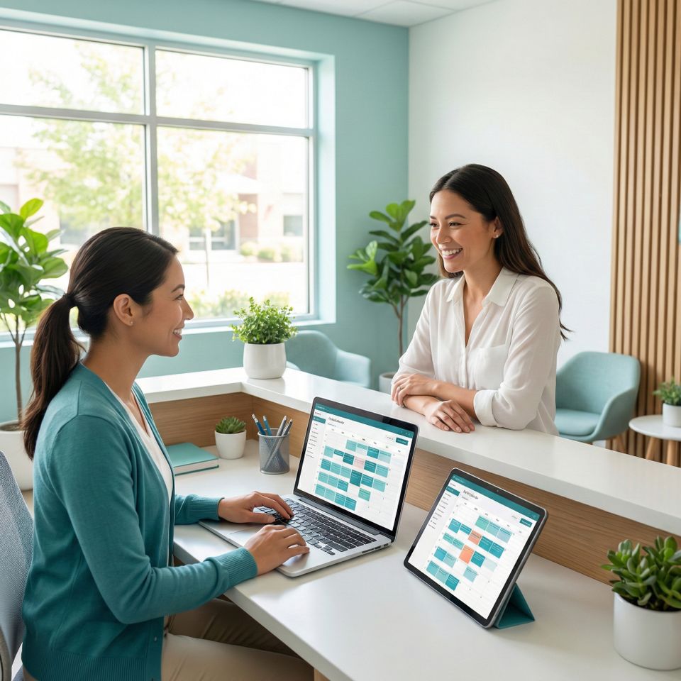 Online booking calendar filling with new appointments