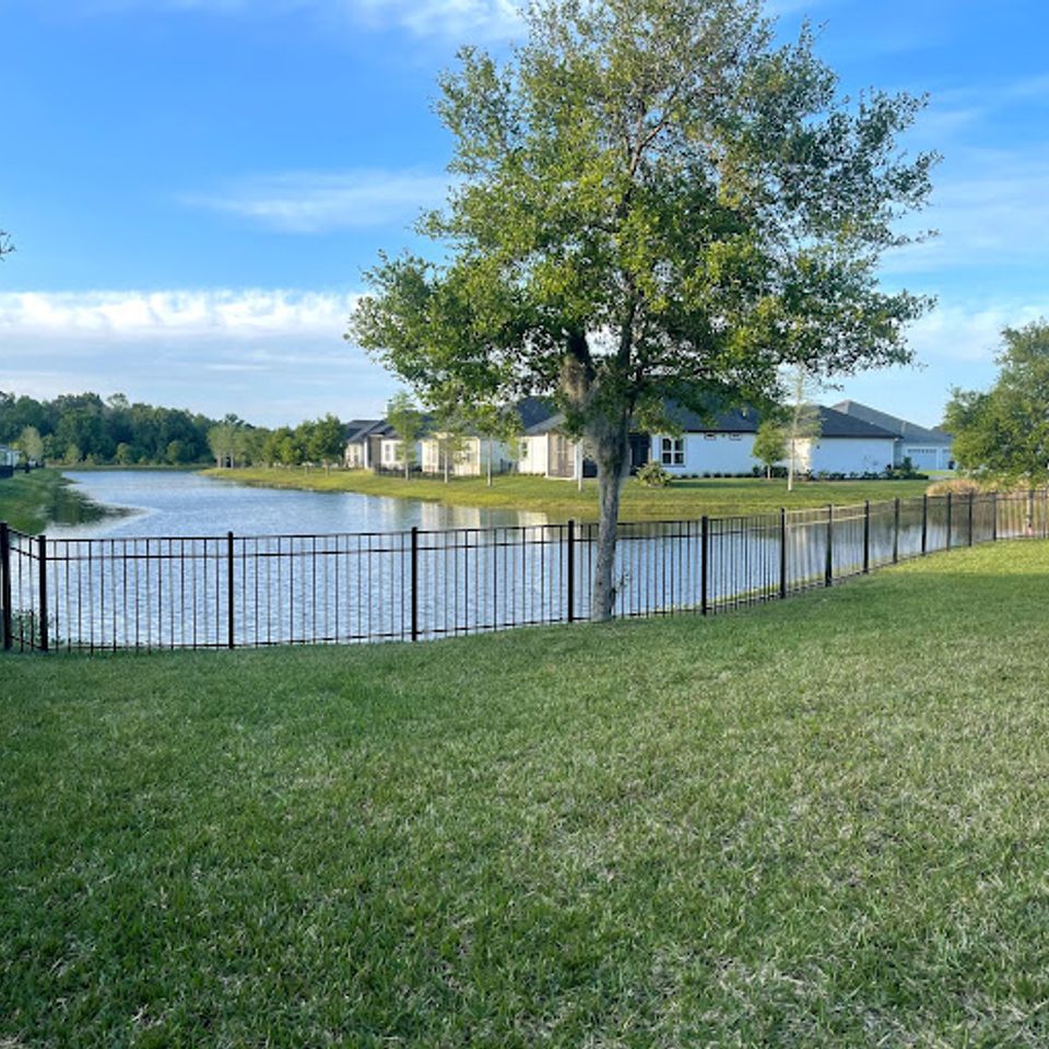 Space coast lake fence