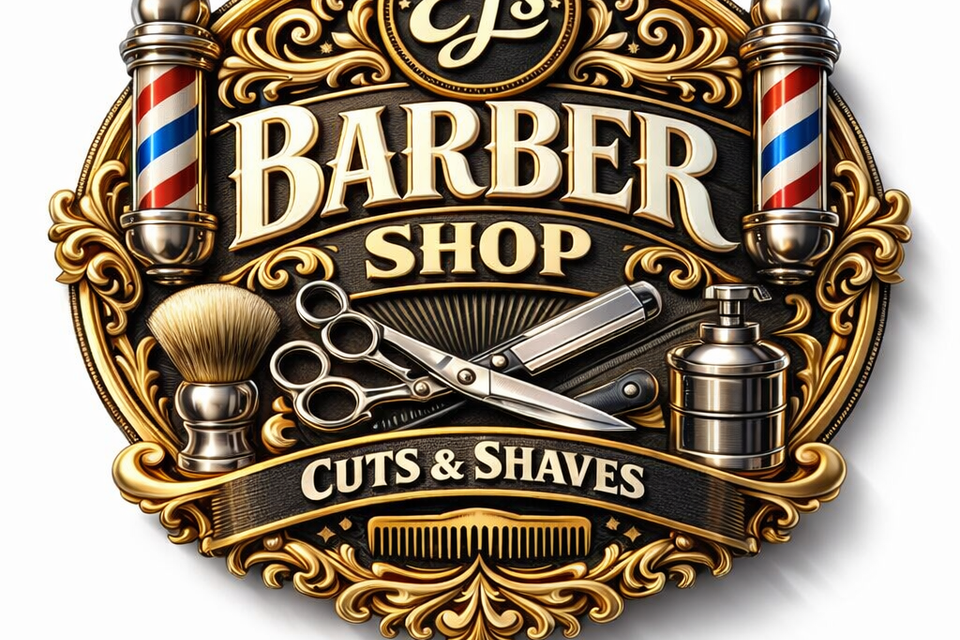 3d barbershop  logo