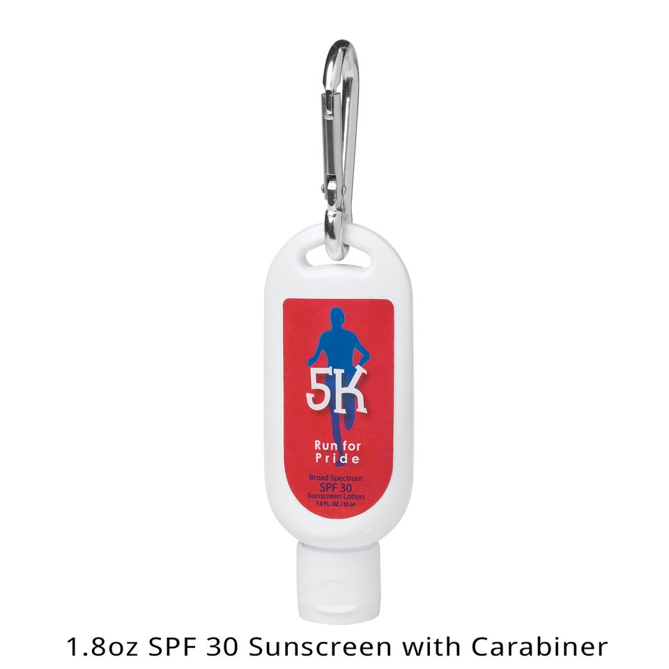 2oz spf 30 sunscreen with carabiner