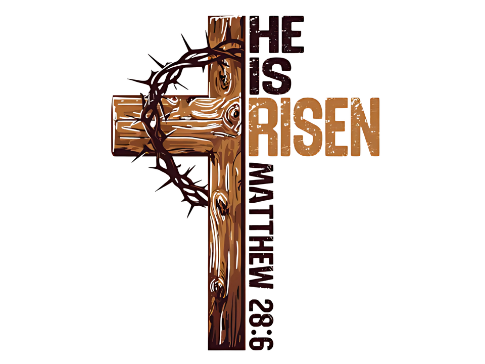 Faith   cross he is risen 