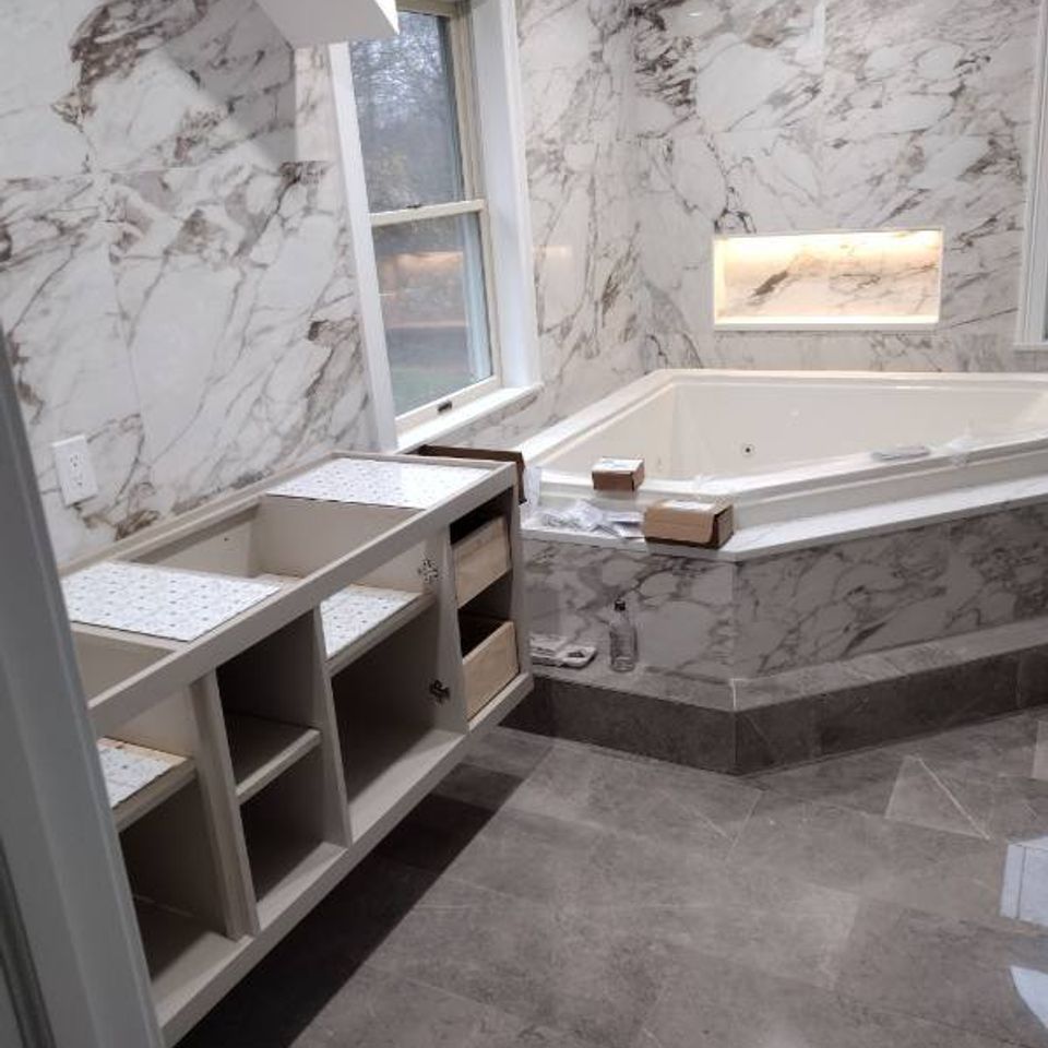 Bathroom reno, done by Taurus Contracting Inc. of Suffolk County, NY