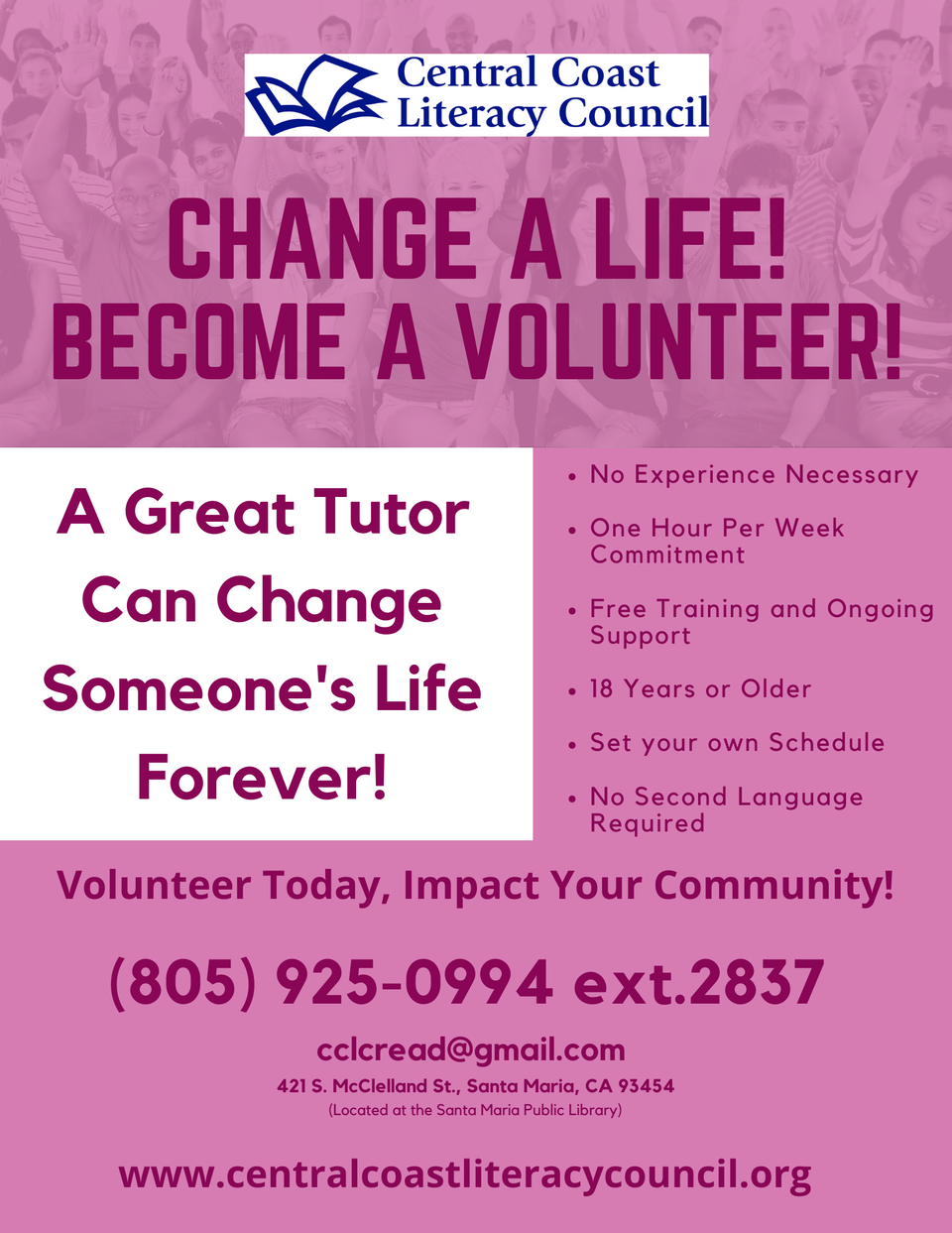 Cclc volunteer tutor recruitment (1)