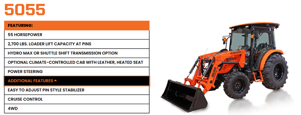 Bad boy tractor 5055