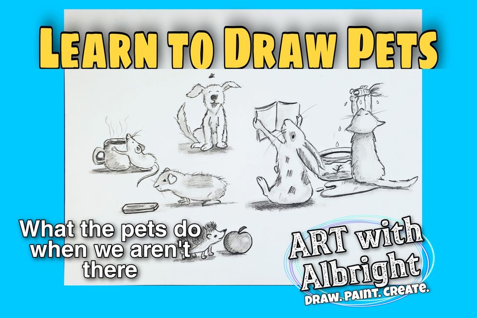 How to Draw Pets by artist Emily Albright